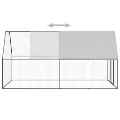  Klatka zewnętrzna dla kurcząt, 2x4x2 m, stal galwanizowana