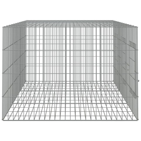  Klatka dla królika, 3 panele, 163x79x54cm, galwanizowane żelazo