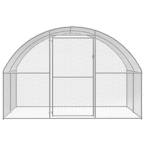  Klatka zewnętrzna dla kurcząt, 3x4x2 m, stal galwanizowana