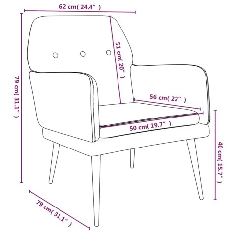  Fotel, ciemnozielony, 62x79x79 cm, obity aksamitem