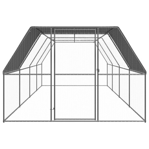  Klatka zewnętrzna dla kurcząt, 3x8x2 m, stal galwanizowana