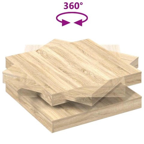  Stolik kawowy obrotowy 360 stopni Sonoma Oak 90x90x34,5 cm