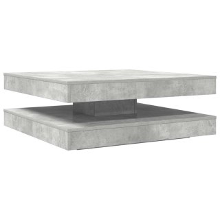  Stolik kawowy obrotowy 360 stopni Betonowy szary 90x90x34,5 cm