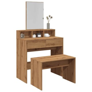  Taboret toaletowy Artisan Oak 70x35x45 cm Drewno klejone