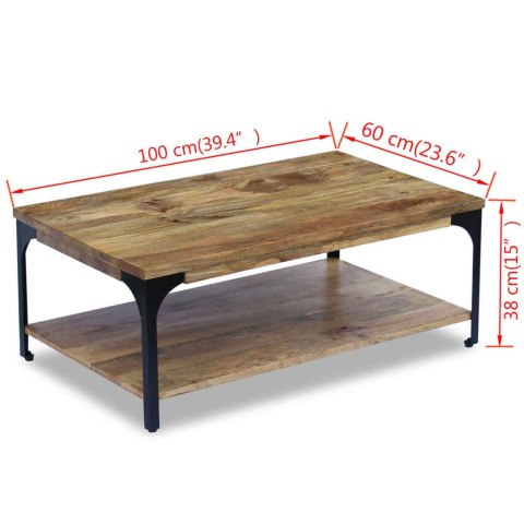  Stolik kawowy z drewna mango 100x60x38 cm