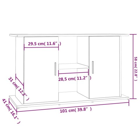  Szafka pod akwarium, czarna, 101x41x58 cm