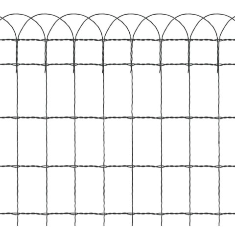  Obrzeże ogrodowe, malowane proszkowo żelazo, 25 x 0,65 m