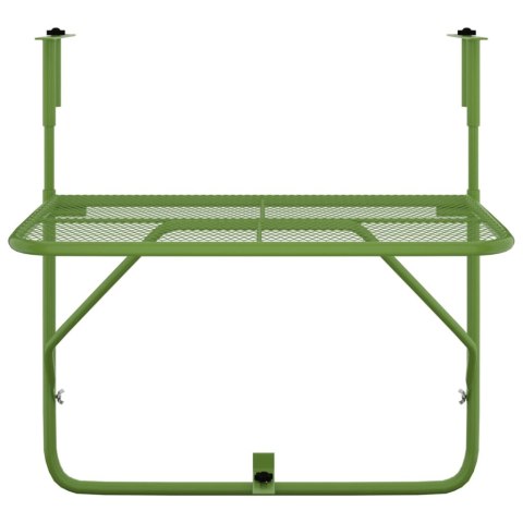  Stolik balkonowy, zielony, 60x40 cm, stalowy