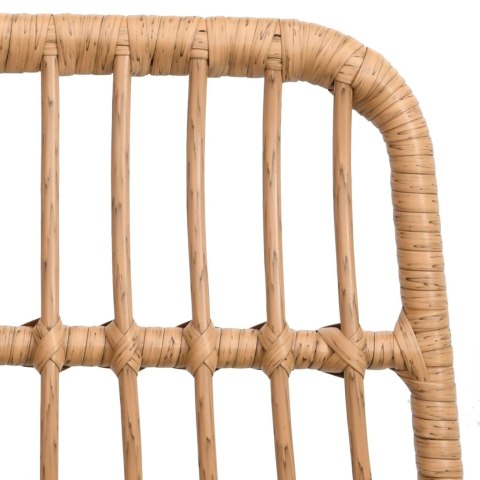  Krzesła ogrodowe, 2 szt., 48x62x84 cm, rattan PE