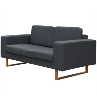  Sofa 2-os. ciemnoszara