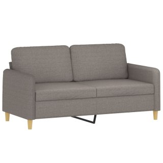  Sofa 2-osobowa, kolor taupe, 140 cm, tapicerowana tkaniną