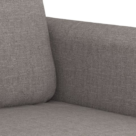  Sofa 2-osobowa, kolor taupe, 140 cm, tapicerowana tkaniną