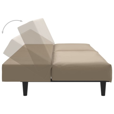  2-osobowa sofa, cappuccino, sztuczna skóra