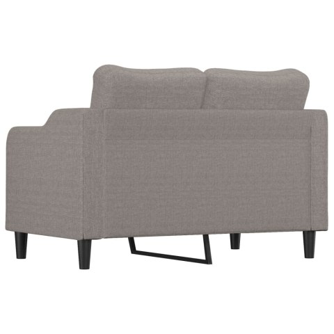  Sofa 2-osobowa, kolor taupe, 140 cm, tapicerowana tkaniną