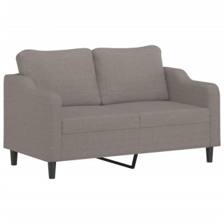  Sofa 2-osobowa, kolor taupe, 140 cm, tapicerowana tkaniną