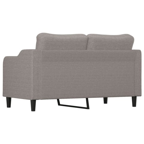  Sofa 2-osobowa, kolor taupe, 140 cm, tapicerowana tkaniną