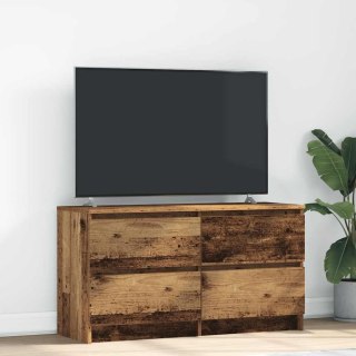  Szafka RTV Stare drewno 100x35x54 cm Drewno klejone