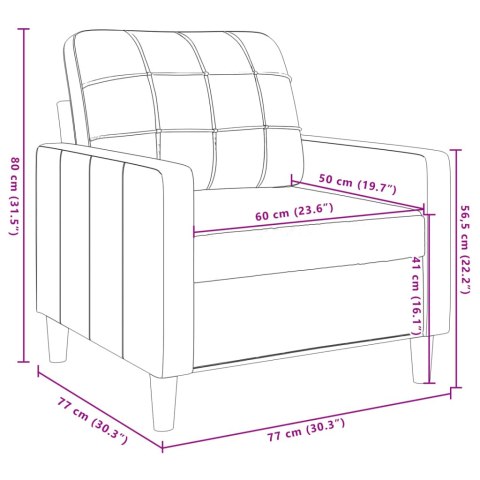  Fotel, różowy, 60 cm, obity aksamitem