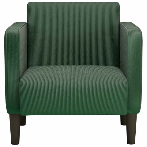  Sofa Fotel z Podłokietnikami Jungle Green 54cm Tkanina Corduroy