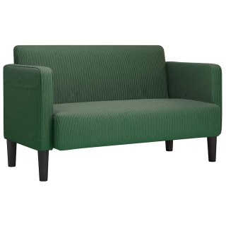  Sofa dwuosobowa Jungle Green 109 cm Tkanina sztruksowa