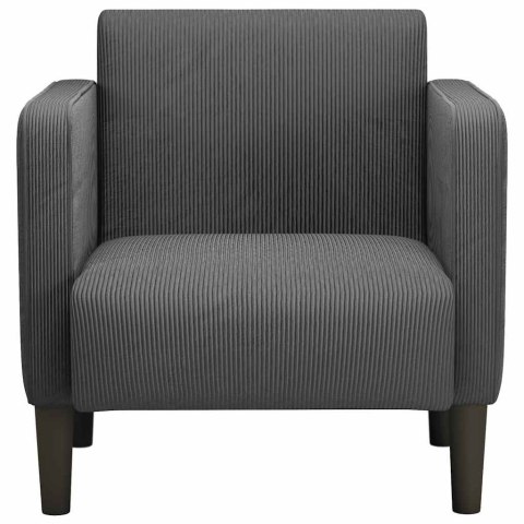  Sofa Fotel z Podłokietnikami Ciemnoszary 54 cm Tkanina Corduroy