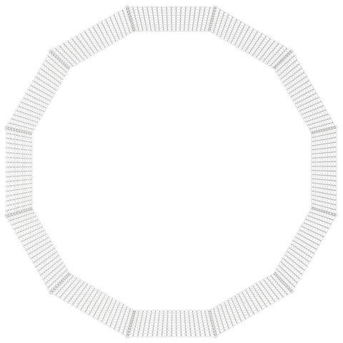  Kojec dla zwierząt, 12 paneli, 54x100 cm, galwanizowane żelazo