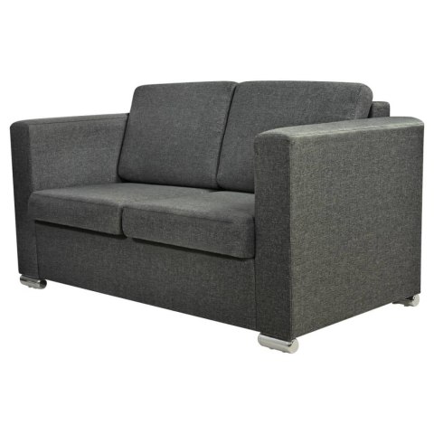  2 osobowa sofa tapicerowana ciemnoszara