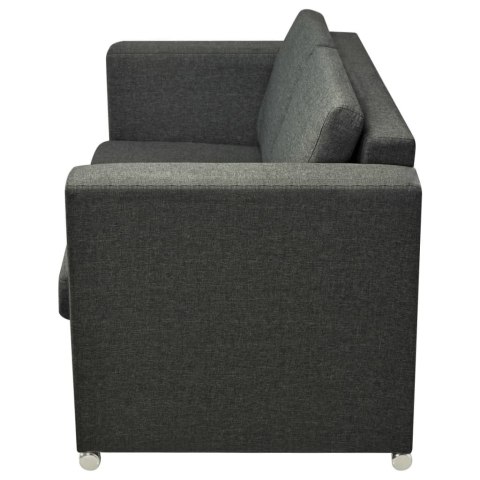  2 osobowa sofa tapicerowana ciemnoszara