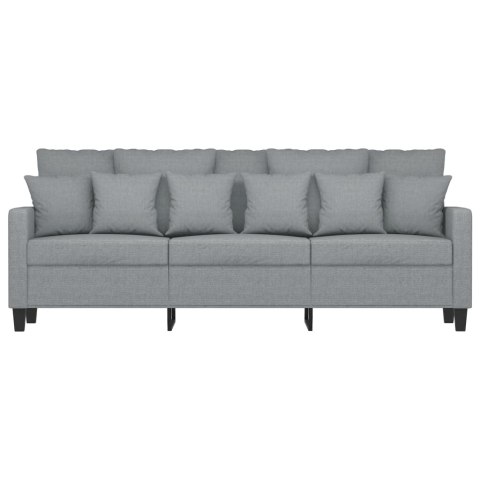  Sofa 3-osobowa, jasnoszara, 180 cm, tapicerowana tkaniną