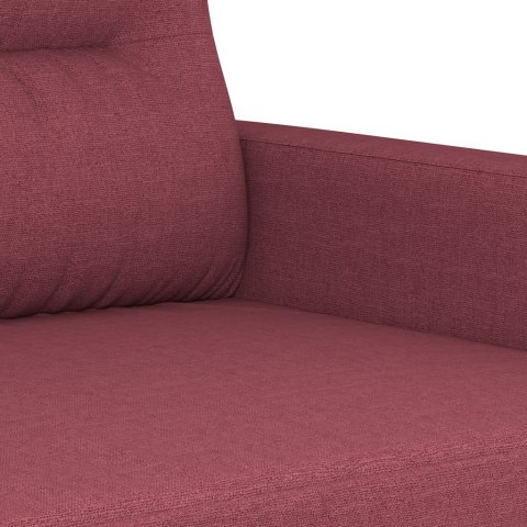  Sofa 3-osobowa, winna czerwień, 180 cm,tapicerowana tkaniną