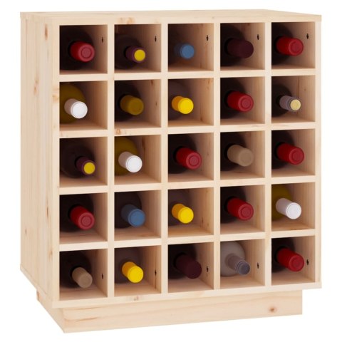  Szafka na wino, 55,5x34x61 cm, lite drewno sosnowe