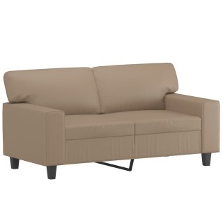  2-osobowa sofa, kolor cappuccino, 120 cm, sztuczna skóra