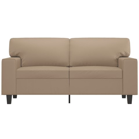  2-osobowa sofa, kolor cappuccino, 120 cm, sztuczna skóra