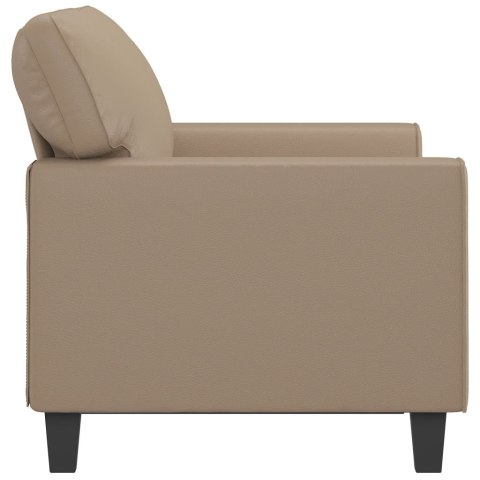  2-osobowa sofa, kolor cappuccino, 120 cm, sztuczna skóra