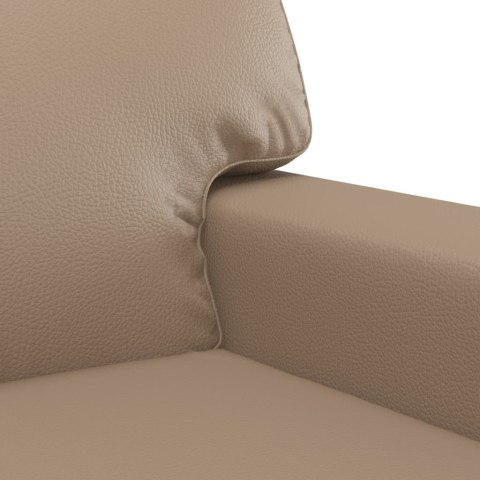  2-osobowa sofa, kolor cappuccino, 120 cm, sztuczna skóra