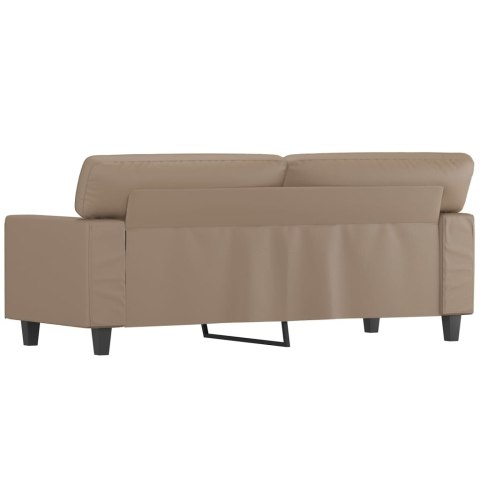  2-osobowa sofa, kolor cappuccino, 140 cm, sztuczna skóra