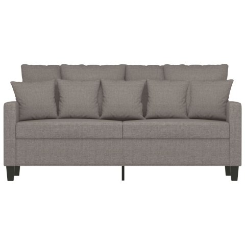  Sofa 2-osobowa, kolor taupe, 140 cm, tapicerowana tkaniną