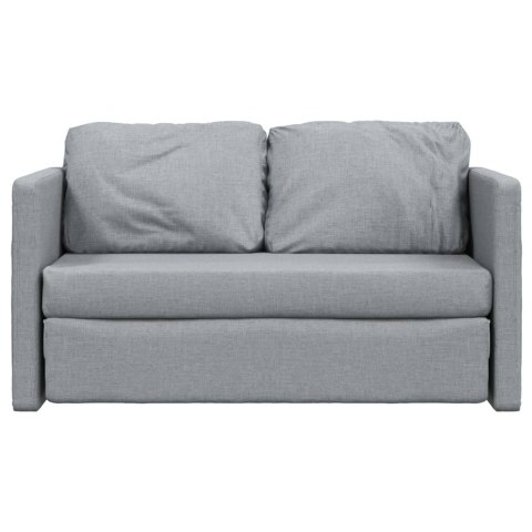  Sofa podłogowa 2-w-1, jasnoszara, 112x174x55 cm, tkanina