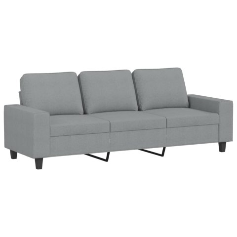  Sofa 3-osobowa, jasnoszara, 180 cm, tapicerowana tkaniną