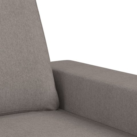  Sofa 2-osobowa, kolor taupe, 120 cm, tapicerowana tkaniną