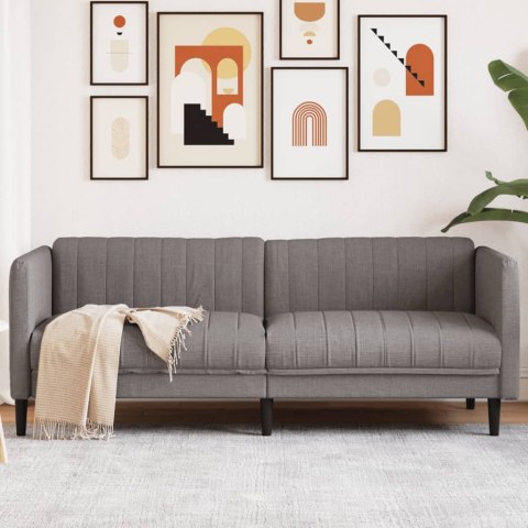  Sofa 3-osobowa, kolor taupe, tapicerowana tkaniną