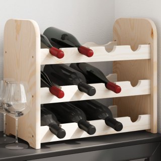  Stojak na wino, 43x25x37 cm, lite drewno sosnowe