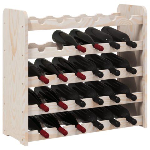  Stojak na wino, 67,5x25x60 cm, lite drewno sosnowe