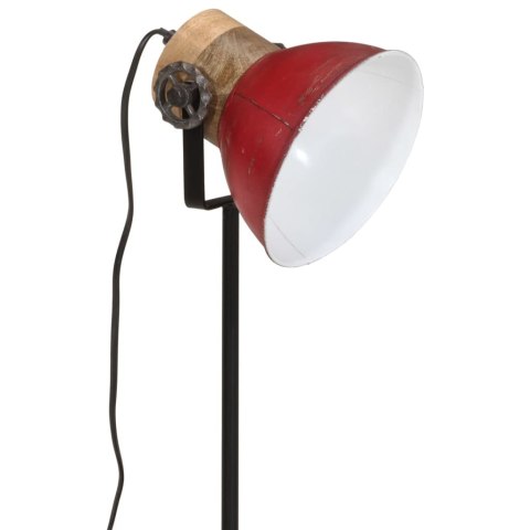  Lampa stołowa, 25 W, postarzany czerwony, 17x17x50 cm, E27