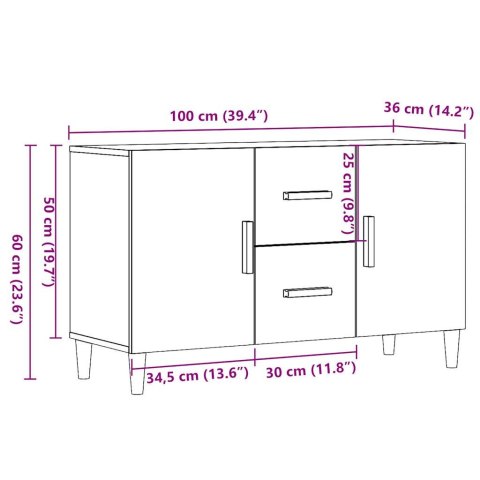  Komoda, stare drewno, 100x36x60 cm, materiał drewnopochodny