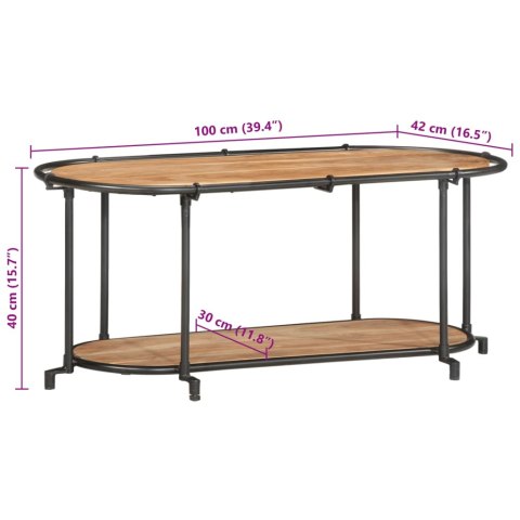  Szafka pod telewizor, 100x42x40 cm, lite drewno akacjowe