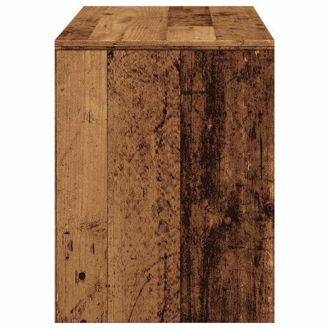  Taboret toaletowy Stare drewno 70x35x45 cm Drewno klejone