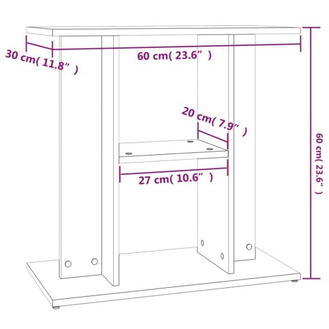  Szafka pod akwarium, biała, 60x30x60 cm