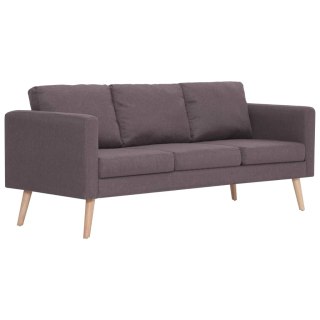  Sofa 3-osobowa, tapicerowana tkaniną, taupe