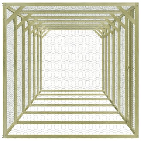  Klatka dla drobiu, 1,5x9x1,5 m, impregnowane drewno sosnowe